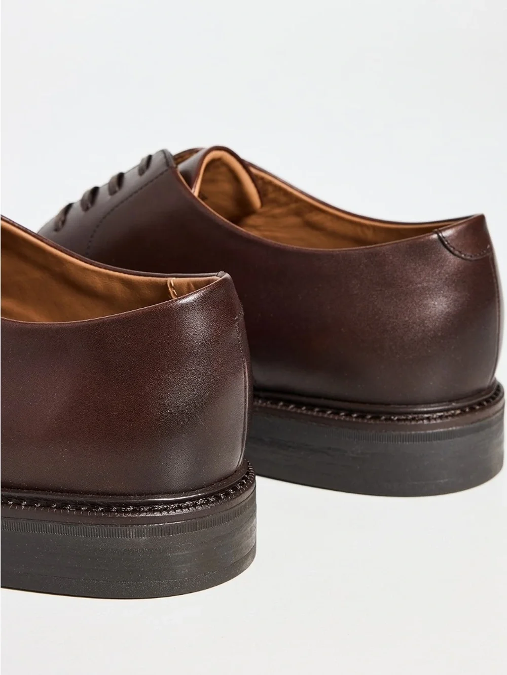 Polo Ralph Lauren Men’s Asher Captoe Oxfords Brown Leather Dress Shoes US 11
